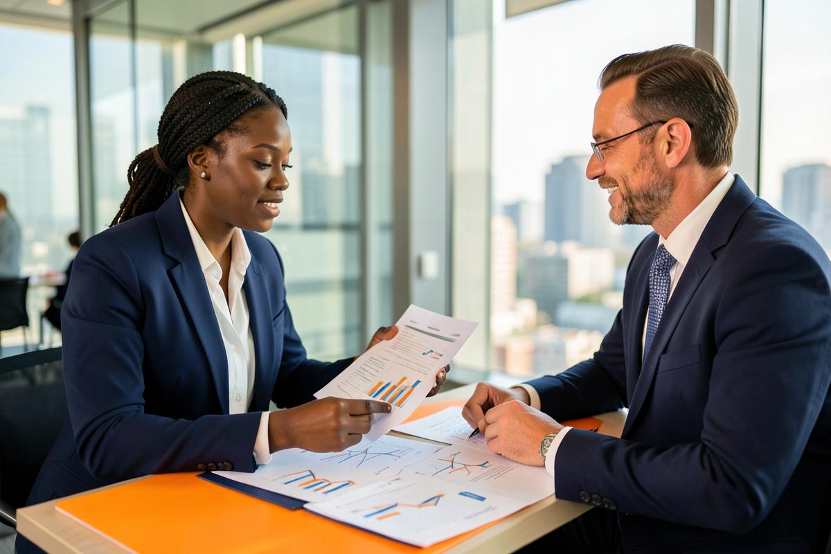 African business leaders collaborating on investment opportunities